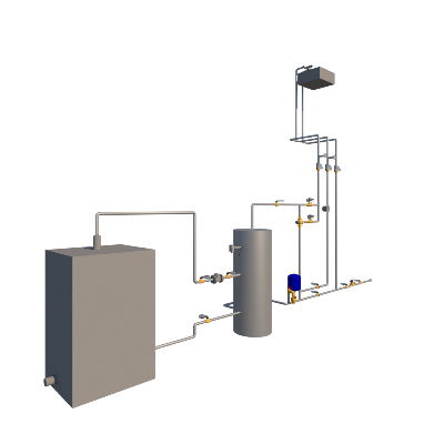 image Produzione Acqua Calda Sanitaria con accumulo mix termostatico e by-pass antilegionella